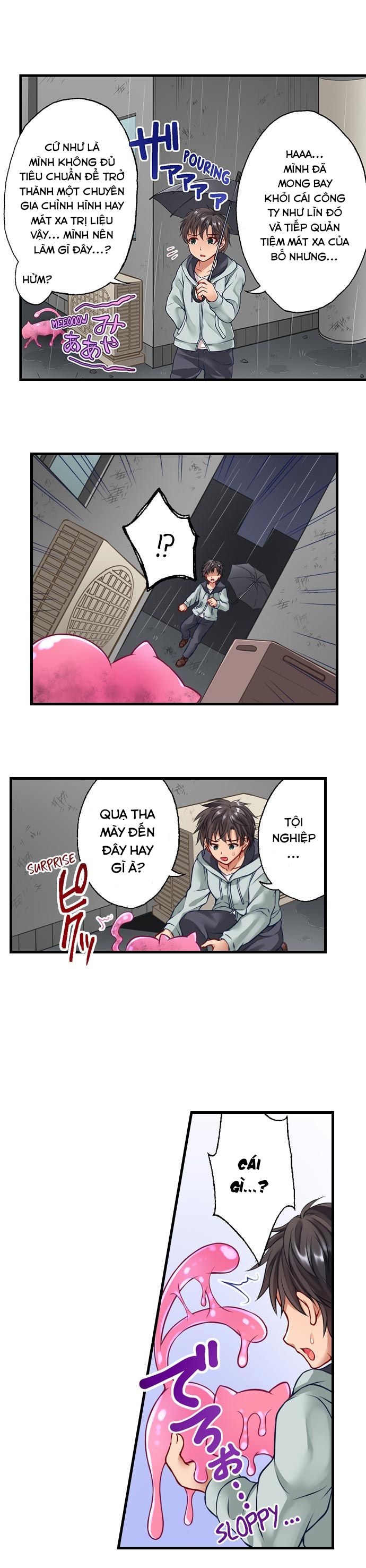 Đọc truyện hentai Tiệm Mát Xa Xúc Tu - Chap 1 - Nhặt Được Một Con Quái!?