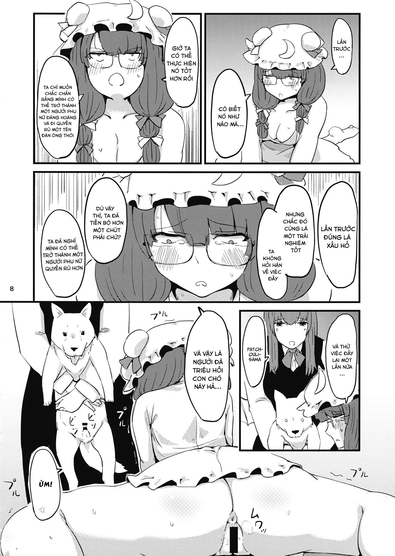 Đọc truyện hentai Zannen Patchouli no Ukkari Shoukanjutsu 2 - Oneshot ngọt