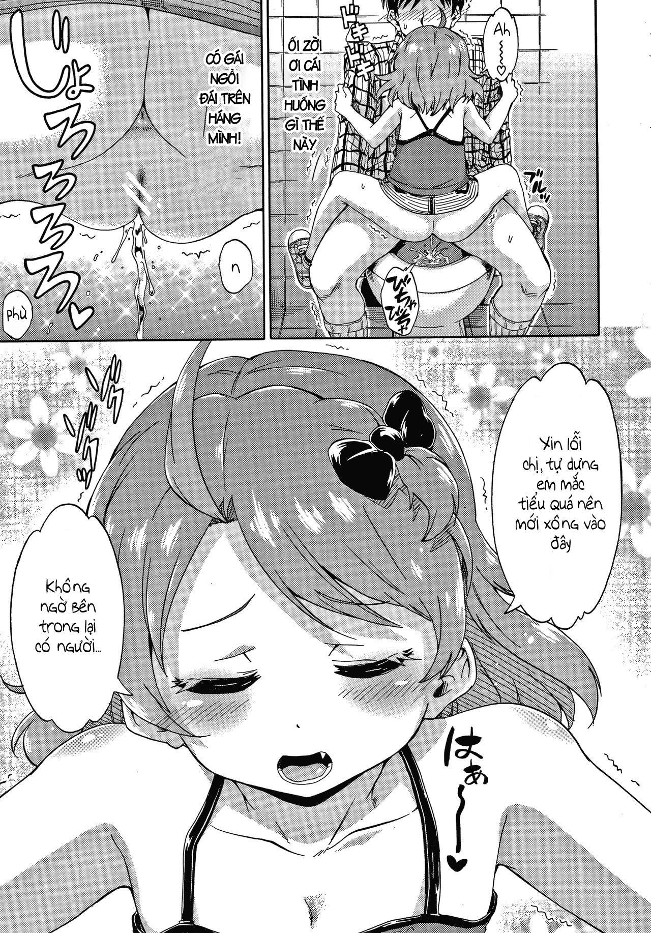 Đọc truyện hentai Trông vậy thôi nhưng chúng em có kinh nghiệm rồi đó ! - Chap 1, Gặp nanami-chan trong nhà vệ sinh nữ