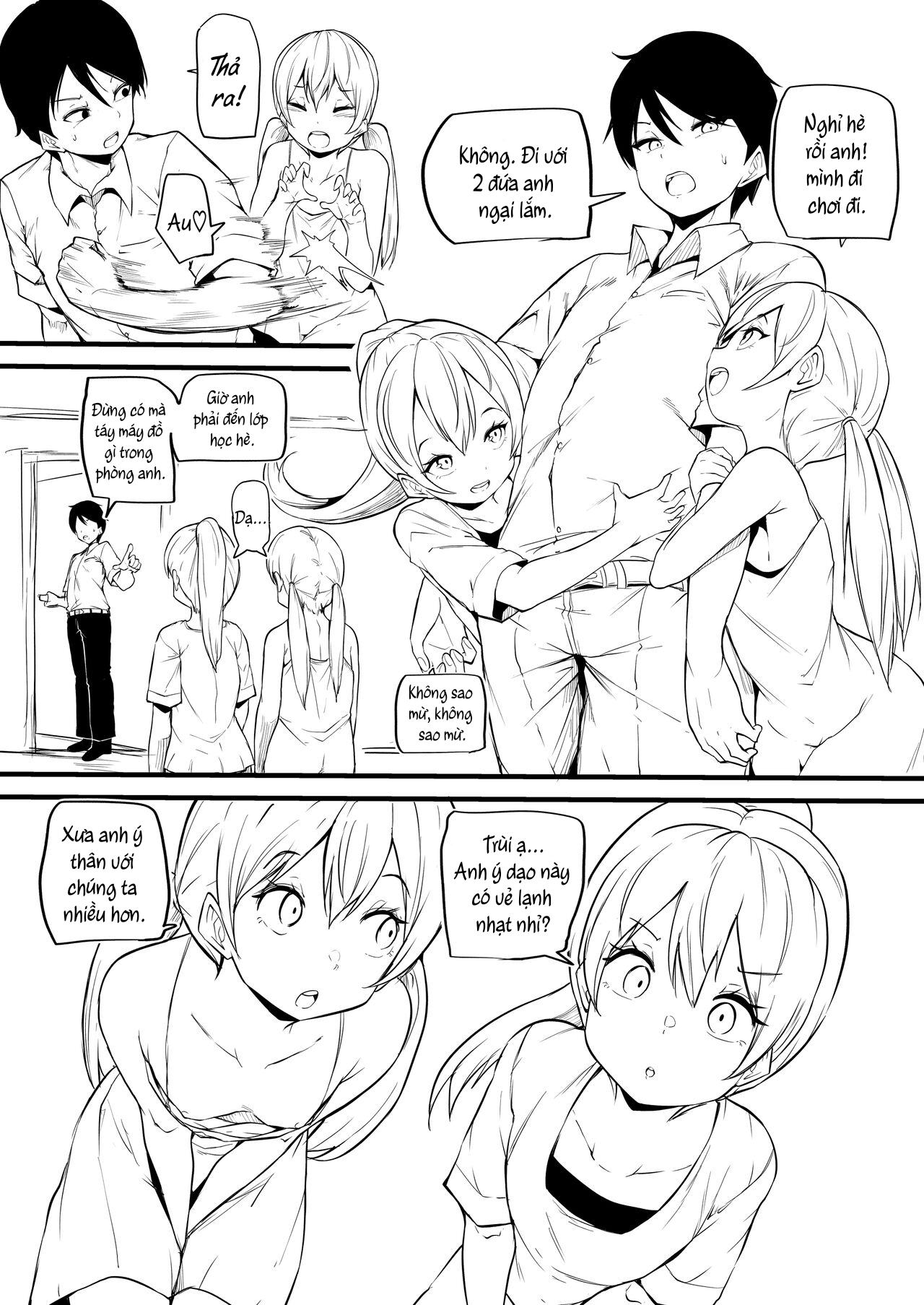 Đọc truyện hentai Chị em song sinh khiến Onii-chan trở thành nữ - Oneshot