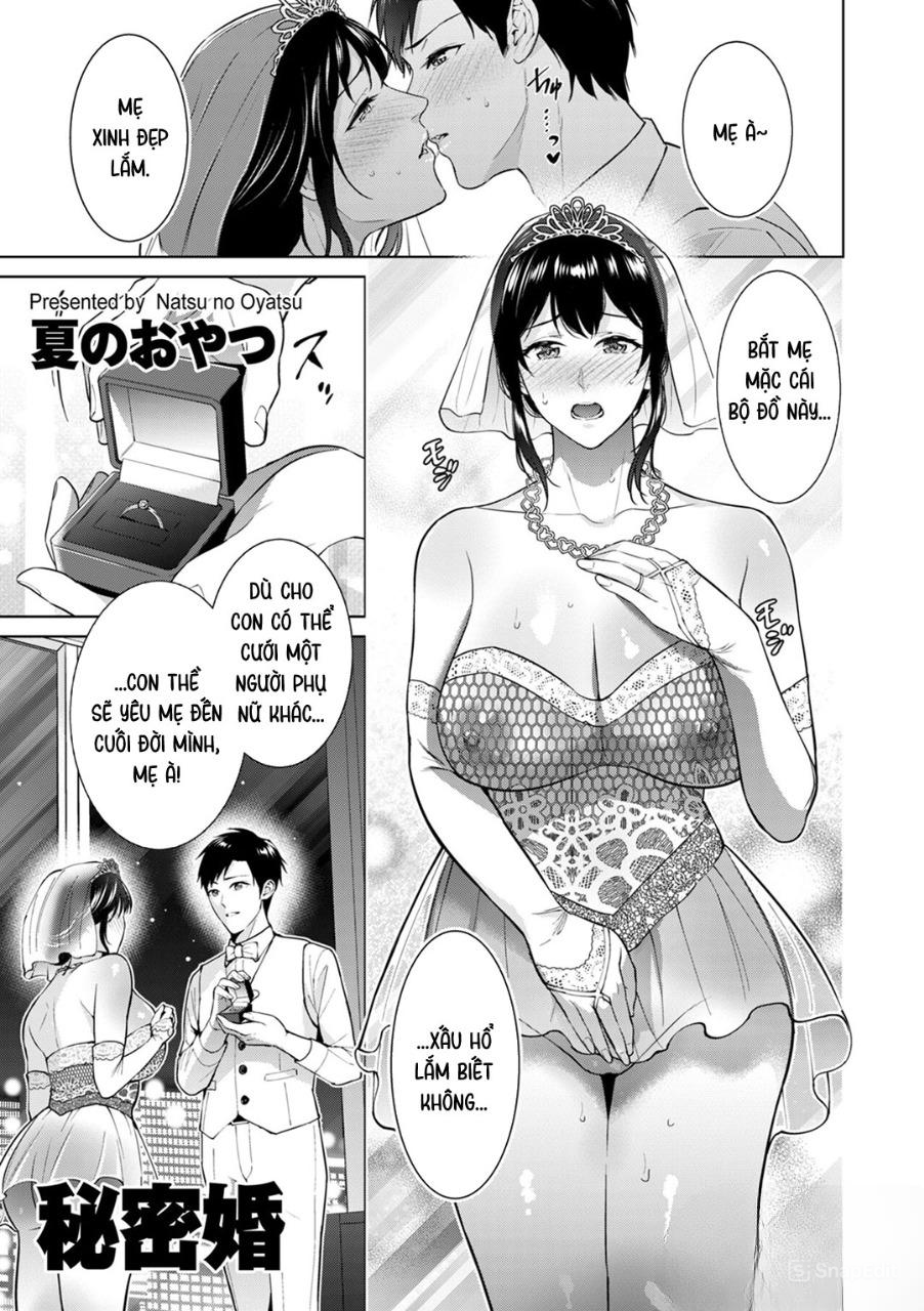 Đọc truyện hentai Lễ cưới bí mật với mẹ! - Oneshot